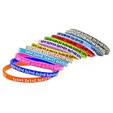 niumanery 12 Colors Silicone Bracelets Multiplication Table Children Education School Toy