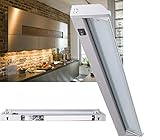 LED Unterbauleuchte 58 cm schwenkbar Alu 10 W / 970 Lumen, 230V Direktanschluss üb