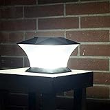 Solar Pfostenkappen LED Sockelleuchte Außen Licht - Solar Zaunpfosten Lampe Home Solarlampe Außen Solar Säulenlampe IP54 Wasserdicht für hölzerne Pfosten,Plattform,Patio,Zaun beleuchtung Garten Dek