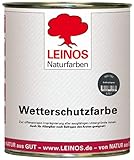 Leinos 850 Wetterschutzfarbe auf Ölbasis 0,75 l Anthrazitg