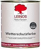 Leinos 850 Wetterschutzfarbe auf Ölbasis 0,75 l Anthrazitg