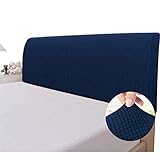 Atack-B Bett Kopfteil Bezug Kopfteil Schutzabdeckung Aus Stretchbett Kopfteil Schonbezug All-Inclusive Staubschutz Bettlehnenabdeckung Kopfteile Nachttischabdeckung (Blau,120cm)