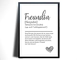 FREUNDIN Poster Personalisiert | Definition | Geschenke | Geschenkideen | Geburtstag