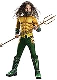 Rubie's Offizielles DC Aquaman The Movie, Deluxe-Kostüm für Kinder, Alter 8–10 J