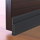 Selbstklebende Tür Türdichtung - YIAHIC Dichtungsstreifen Zugluftstopper gegen Insekt Ersatzdichtung Wetterfest Blocker Schalldichtung Silikon Türstopper 100 * 5cm (Schwarz)