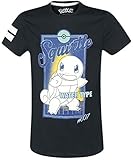 Pokemon Schiggy - City T-Shirt schwarz M