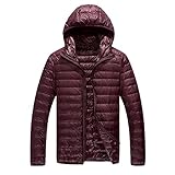 Poryu Herren Steppjacke In Daunenjacken Mit Kapuze Warme Modische Winterjacke Leichte GefüTterte ÜBergangsjacke Jacke FüR MäNner Warme Winterjack