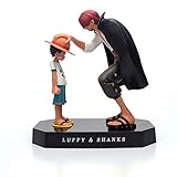 Qiujiam One Piece Action Figur Luffy/Shanks/Ace/Sabo Figure One Piece Harz Spielzeugpuppe - Weihnachtsgeburtstags-Kindergeschenk