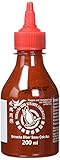 FLYING GOOSE Sriracha sehr scharfe Chilisauce - sehr scharf, rote Kappe, Würzsauce aus Thailand, 1er Pack (1 x 200 ml)