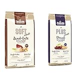 Bosch HPC Soft Land-Ente & Kartoffel | halbfeuchtes Hundefutter für ausgewachsene Hunde Aller Rassen |1 x 12.5 kg & lt Strauß & Kartoffel | Hundetrockenfutter für ausgewachsene Hunde Aller R