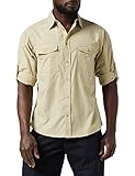 Craghoppers Herren Outdoor Reise Kiwi Langarm Hemd, beige(Oatmeal),XL