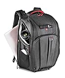 Manfrotto Pro Light Cinematic Erweiterbarer Camcorder Rucksack, Professioneller Fotorucksack für Camcorder mit Objektiv bis 70-200/2,8 mm und bis zu 10 Objektiven, mit Fach für 17' Laptop - Schw