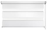 mydeco® 80x210 cm [BxH] in weiß - Doppelrollo ohne bohren, Duorollo - Klemmfix Rollo incl. Klemmträgerr - Sonnenschutz, Sichtschutz für Fenster und Tü