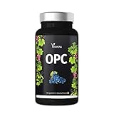 OPC Traubenkernextrakt Kapseln - Premium OPC aus Frankreich - hochdosierter OPC Anteil nach HPLC Laborgeprüft, vegan, in Deutschland p