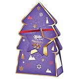 Milka Kleines Weihnachtspräsent 1 x 44g, Milka Zarte Momente Mix in Weihnachts-Geschenkverpackung