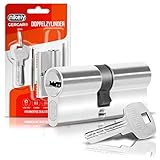GERCAR Schließzylinder 30/30 Profilzylinder Zylinderschloss Doppelzylinder Türschloss - inkl. 5 Schlüssel - Einzeln - Länge: 60mm , A:30 B:30 - 1er S