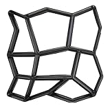 Garten DIY Pflasterform,Betonformen Wiederverwendbare Betonziegelstein-Design-Straßenform DIY. Pflasterform Home Garten Boden Betonpfadform Betonform (Color : A)