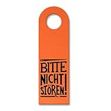 trendaffe - Bitte Nicht stören! Türhänger in Orange Bürotüre Zimmertüre Geschäft Privat Bü