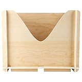 HelloCreate Unlackierte Holzkiste Aufbewahrungsbehälter für DIY Handwerk Sammlerstücke Kunst Heimdekoration Holzfarb