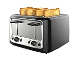 GDYJP Toaster 4 Stücke Bodenfahrer Frühstücksmaschine Mini Home Toaster Vollautomatische Multifunktions-Küchengeräte-Schule (Color : Black, Size : One Size)