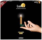 LUMIX Deluxe Mini, kabellose LED-Mini-Christbaumkerzen, Basis-Set mit 14 Kerzen und IR-Fernbedienung, 5x dimmbar, Flackermodus, Gold, Art. 75343, 1-er pack, goldfarb
