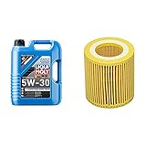 LIQUI MOLY 1137 Longtime High Tech Motoröl, 5W-30, 5 L & Original MANN-FILTER Ölfilter HU 816 z KIT – Ölfilter Satz mit Dichtung/Dichtungssatz – Für PKW