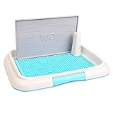 SZ&LXH Hundetoilette Hunde WC Haustier Toilette Hundeklo Welpenklo Welpentoilette für Indoor Outdoor 2 Stück,Blau,M