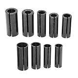 DingGreat 9 Stück Fräser Chuck Collet Adapter Spannzangenadapter Holzbearbeitung Router Bit Chuck Spannzange Adapter Split Bushing Fräser H
