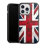 DeinDesign Gallery Case kompatibel mit Apple iPhone 13 Pro Handyhülle 9H Gehärtetes Glas Rückseite Hülle England Flagge L