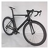 QILIYING Cruiser-Fahrrad, komplettes Rennrad, Carbon-Räder, Gruppenset, 22 Gänge, Rennrad (Farbe: Shimano R7000, Größe: L)