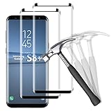 NUOCHENG Panzerglas Schutzfolie für Samsung Galaxy S8 Plus/S8+, 2 Stück Frei von Kratzern Fingabdrücken Glass, 9H Härte, HD Displayschutzfolie Panzerglasfolie für Samsung S8 Plus/S8+