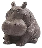 WQQLQX Statue Hippo Ornamente Skulptur Statue Lila Schlamm Tee Pet Tee Set Zubehör Handwerk Tierfiguren Dekoration Couchtisch Einrichtungsgegenstände Skulp