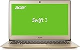 Acer Swift 3 SF314-51-345H 35,6 cm (14 Zoll Full HD IPS) Ultrabook (Intel Core i3-6100U, 4GB, 128GB SSD, Intel HD, Win 10) g