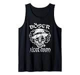 Vintage Totenkopf Böser alter Mann mit Hut Und Zigarre Tank Top