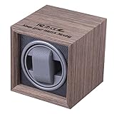 SM SunniMix Automatischer Uhrenbeweger USB mit leisem Motor Schmuckaufbewahrung Uhrenetui Einzelne Uhrenbeweger Wickelbox für Schlafzimmergeschenke Mechanische - Inneres Schw
