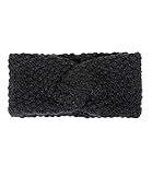 SIX Stirnband unifarben, Strick-Optik für Damen, Zopf-Muster, ideal für kühlere Herbst- und Wintertage (530-695)