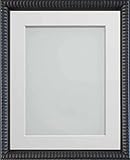 Frame Company Grantham Bilderrahmen mit weißem Passepartout für Bildformat A2, 76 x 51 cm, Schw