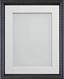 Frame Company Grantham Bilderrahmen mit weißem Passepartout für Bildformat A2, 76 x 51 cm, Schw