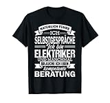 Herren Elektriker Spruch Elektroinstallateur Elektromonteur Geselle T-S