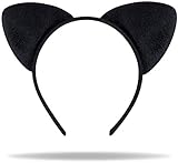 Katzenohren Cat Ears Haarreif für Damen, Frauen, Mädchen Katzenkostüm zum Karneval und Fasching