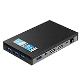 MeLE Lüfterloser Mini PC Windows 10 Pro Intel Celeron N4020, 4GB DDR4 128GB eMMC Ultra-Thin Mini Desktop Computer 4K HDMI x2, Dual Band WiFi, USB x4 Gigabit Ethernet, BT 4.2