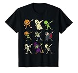 Kinder Dab Pumpkin Skelett Geist Alien Zombie Halloween Jungen Kinder T-S