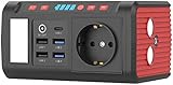 reVolt 230V Powerbank: Mini-Powerstation & Solar-Generator, 24 Ah, 12/230 V, USB, LED, 120 W (Powerbank Steckdose)