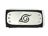 CoolChange Naruto Stirnband für Shinobi Kostüm mit Konohagakure Wappen aus Metall, Schw