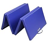 CCLIFE Blau Weichbodenmatte Turnmatte Klappbar Gymnastikmatte 200x100x5