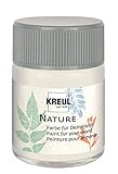 Kreul 49421 - Nature Schneekristall im 50 ml Glas, wasserbasierte Farbe, aus nachhaltigen, natürlichen Rohstoffen, cremig, schnelltrocknend und lichtecht, für zahlreiche Untergrü