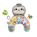 Fisher-Price GRR01 - Faultierspielkissen mit Vibration, Aktivitätsspielzeug mit Unterstützung beim Spielen in der Bauchlage, Babyspielzeug für Babys ab der Geb