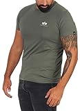 ALPHA INDUSTRIES Herren Basic T kleines Logo Unterhemd, Vintage Grün, XL