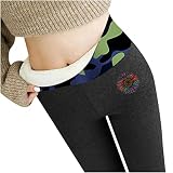 Fanxing Fleece Hose Damen Winterleggins thermoleggins für Damen All-Match Leggings Stiefel Hosen Mit Fleece Gefüttert Slim Lange Elastische Yogahosen Warme Strumpfhose Winterlegging