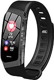 Findtime Unisex Fitness Tracker Digital Quarz Silikon Activitäts Armband Herzfrequenz Blutdruck Monitor S